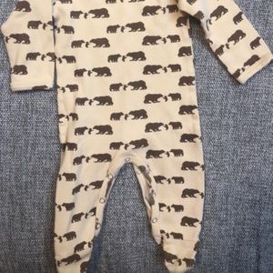 Kate Quinn Bears Long Sleeve Footie Pajama